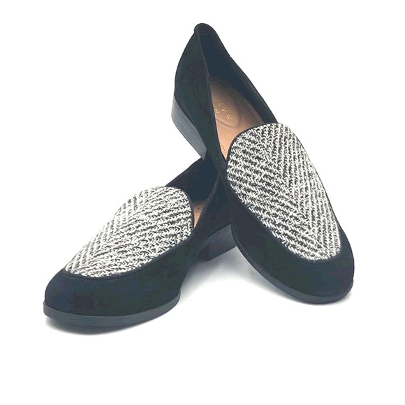 Easy Spirit Shoes - Evolve Easy Spirit Pip8 Women Size 8M Black Suede Loafer Marbled Grosgrain Top